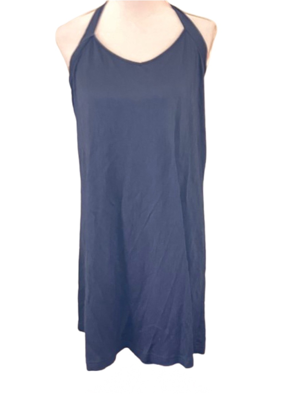 Westbound Beach Size L Black Textured Halter Dress Swim Resort Neutral Vintage